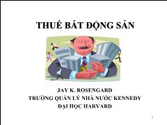 Giáo trình Thuế - Thuế bất động sản