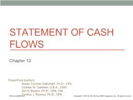 Kế toán, kiểm toán - Chapter 12: Statement of cash flows