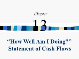 Kế toán, kiểm toán - Chapter 13: How well am i doing? Statement of cash flows