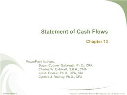 Kế toán, kiểm toán - Chapter 13: Statement of cash flows