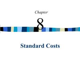 Kế toán, kiểm toán - Chapter 8: Standard costs