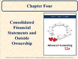 Kế toán, kiểm toán - Chapter four: Consolidated financial statements and outside ownership