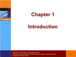 Tài chính doanh nghiệp - Chapter 1: Introduction