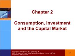 Tài chính doanh nghiệp - Chapter 2: Consumption, Investment and the Capital Market
