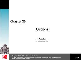 Tài chính doanh nghiệp - Chapter 20: Options