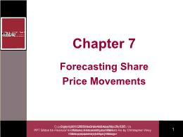 Tài chính doanh nghiệp - Chapter 7: Forecasting share price movements