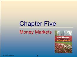 Tài chính doanh nghiệp - Chapter five: Money markets