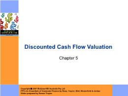 Tài chính doanh nghiệp - Tài chính doanh nghiệp - Chapter 5: Discounted cash flow valuation