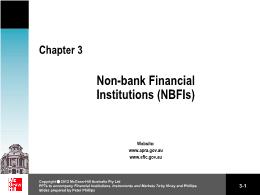 Tài chính kế toán - Chapter 3: Non - Bank financial institutions (nbfis)