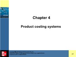 Tài chính kế toán - Chapter 4: Product costing systems
