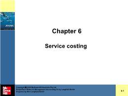 Tài chính kế toán - Chapter 6: Service costing