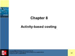 Tài chính kế toán - Chapter 8: Activity - Based costing