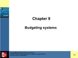 Tài chính kế toán - Chapter 9: Budgeting systems