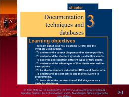 Tài chính kế toán - Documentation techniques and databases