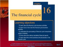 Tài chính kế toán - The financial cycle