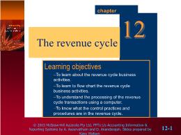 Tài chính kế toán - The revenue cycle