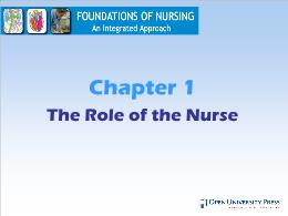Y khoa, y dược - Chapter 1: The role of the nurse