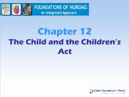 Y khoa, y dược - Chapter 12: The child and the children’s act