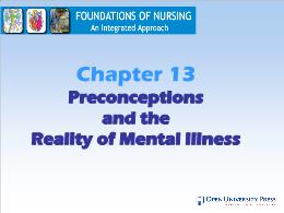 Y khoa, y dược - Chapter 13: Preconceptions and the reality of mental illness