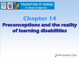 Y khoa, y dược - Chapter 14: Preconceptions and the reality of learning disabilities
