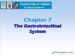 Y khoa, y dược - Chapter 7: The gastrointestinal system