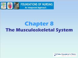 Y khoa, y dược - Chapter 8: The musculoskeletal system