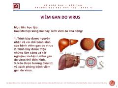 Y khoa, y dược - Viêm gan do virus