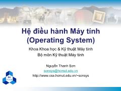 Hệ điều hành Máy tính - Nguyễn Thanh Sơn