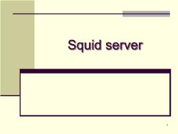 Bài giảng Dịch vụ mạng Linux - Squid server