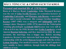 Bài giảng Kinh tế vĩ mô I - Bài 3: Tổng cầu & chính sách tài khóa - Hoàng Xuân Bình