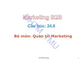 Bài giảng Marketing B2B