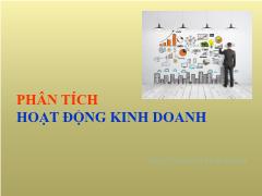 Bài giảng Phân tích hoạt động kinh doanh