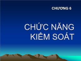 Bài giảng Quản trị học - Chương 6: Chức năng kiểm soát - Nguyễn Đại Lương