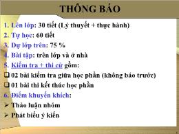 Bài giảng Quản trị nguồn nhân lực - Chương 1: Những vấn đề chung về quản trị nguồn nhân lực - Trần Phi Hoàng