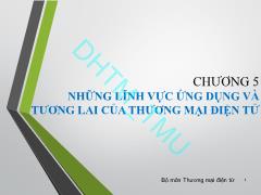 Bài giảng Thương mại điện tử căn bản - Chương 5: Những lĩnh vực ứng dụng và tương lai của thương mại điện tử - Nguyễn Văn Minh