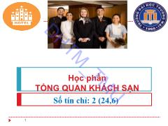 Bài giảng Tổng quan khách sạn