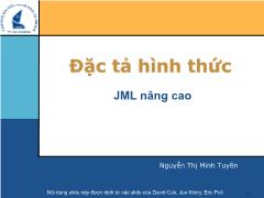 Đặc tả hình thức - JML nâng cao - Nguyễn Thị Minh Tuyền