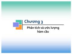 Kinh tế quản lý - Chương 3: Phân tích và ước lượng hàm cầu