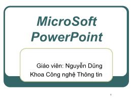 Microsoft PowerPoint - Nguyễn Dũng