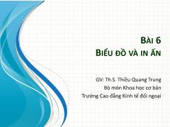 Tin học văn phòng - Bài 6: Biểu đồ và in ấn - Thiều Quang Trung