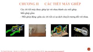 Bài giảng Chi tiết máy - Chương 2: Các tiết máy ghép - Nguyễn Minh Quân