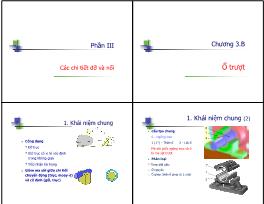 Bài giảng Chi tiết máy - Chương 3B: Ổ trượt - Nguyễn Xuân Hạ