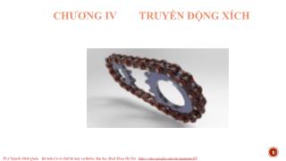 Bài giảng Chi tiết máy - Chương 4: Truyền động xích - Nguyễn Minh Quân