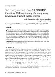 Ảnh hưởng của hiệu ứng phi điều hòa lên sự thay đổi hằng số mạng của màng mỏng kim loại cấu trúc tinh thể lập phương - Cao Huy Phương