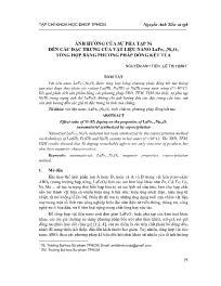 Ảnh hưởng của sự pha tạp ni đến các đặc trưng của vật liệu nano LaFe1-xNixO3 tổng hợp bằng phương pháp đồng kết tủa - Nguyễn Anh Tiến