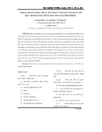 Áp dụng phương pháp tối ưu hóa phần tử bầy đàn với hệ số giới hạn cho bài toán tối ưu hóa công suất phản kháng - Võ Ngọc Điều