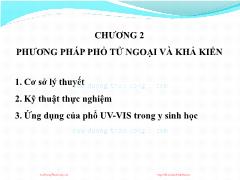 Bài giảng Quang học kỹ thuật và ứng dụng - Chương 2: Phương pháp phổ tử ngoại và khả kiến - Phạm Thị Hải Miền