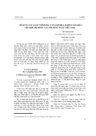 Bổ sung sáu loài copepoda (cyclopoida, harpacticoida) cho khu hệ động vật nổi nước ngọt Việt Nam - Hồ Thanh Hải