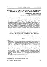 Bồi dưỡng năng lực thiết kế và tổ chức hoạt động trải nghiệm cho sinh viên sư phạm vật lí theo mô hình giáo dục Stem - Nguyễn Quang Linh