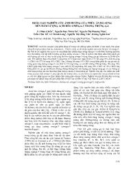 Bước đầu nghiên cứu ảnh hưởng của thức ăn bổ sung đến hàm lượng acid béo omega-3 trong trứng gà - Lê Phúc Chiến